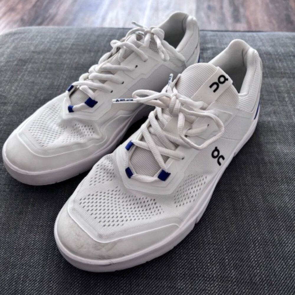 OnCloud - The Roger Sneaker. Women's 10. White and Blue. - Picture 2 of 5